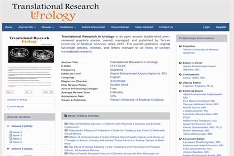 ایندکس شدن مجله Translational Research in Urology در Scopus